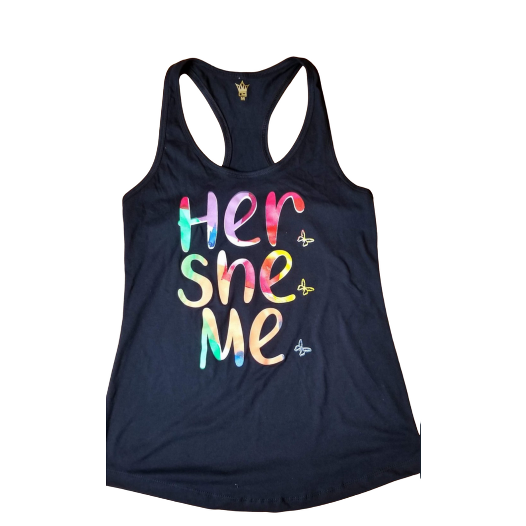 Her. She. Me. Paint Palette Tank